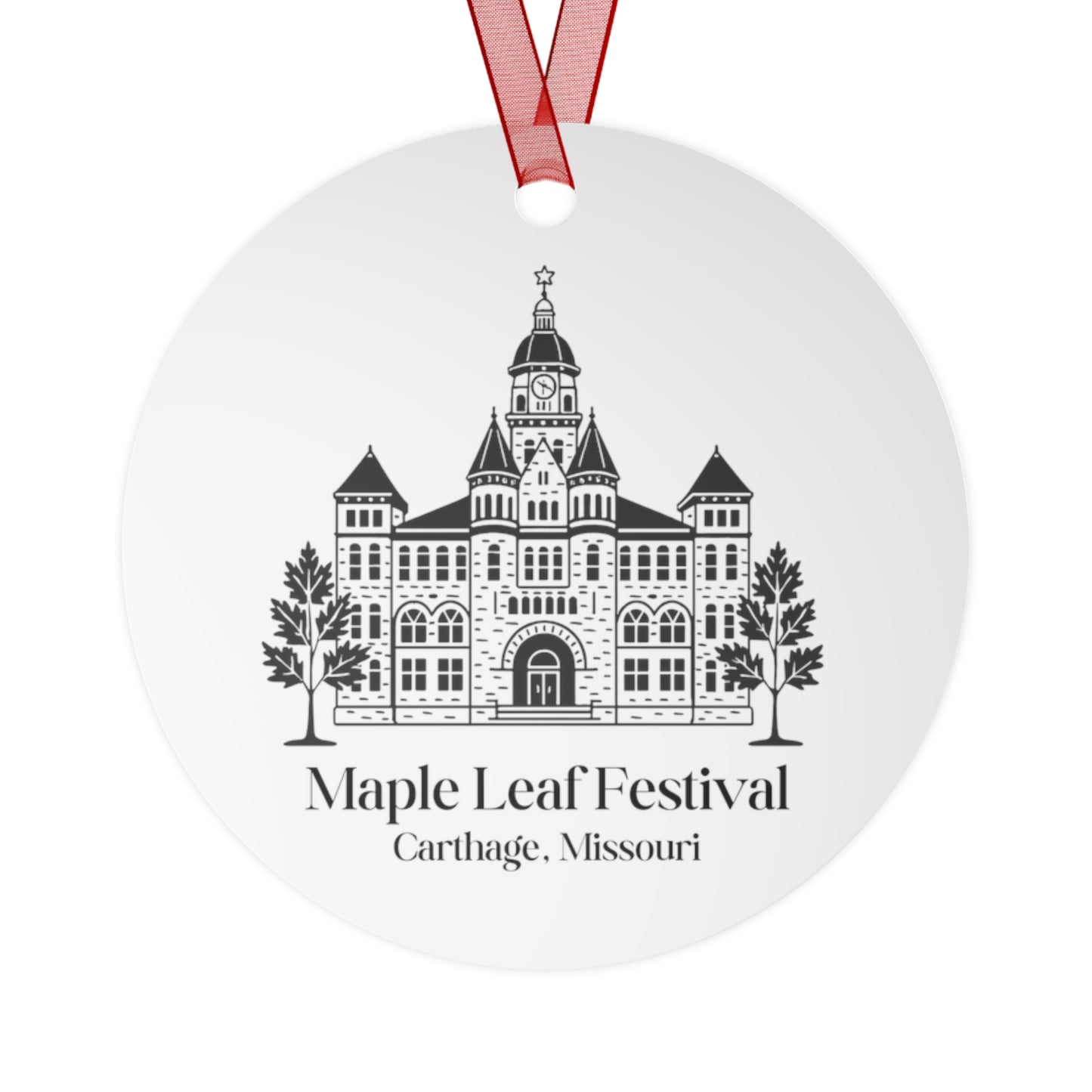 maple leaf festival ornament