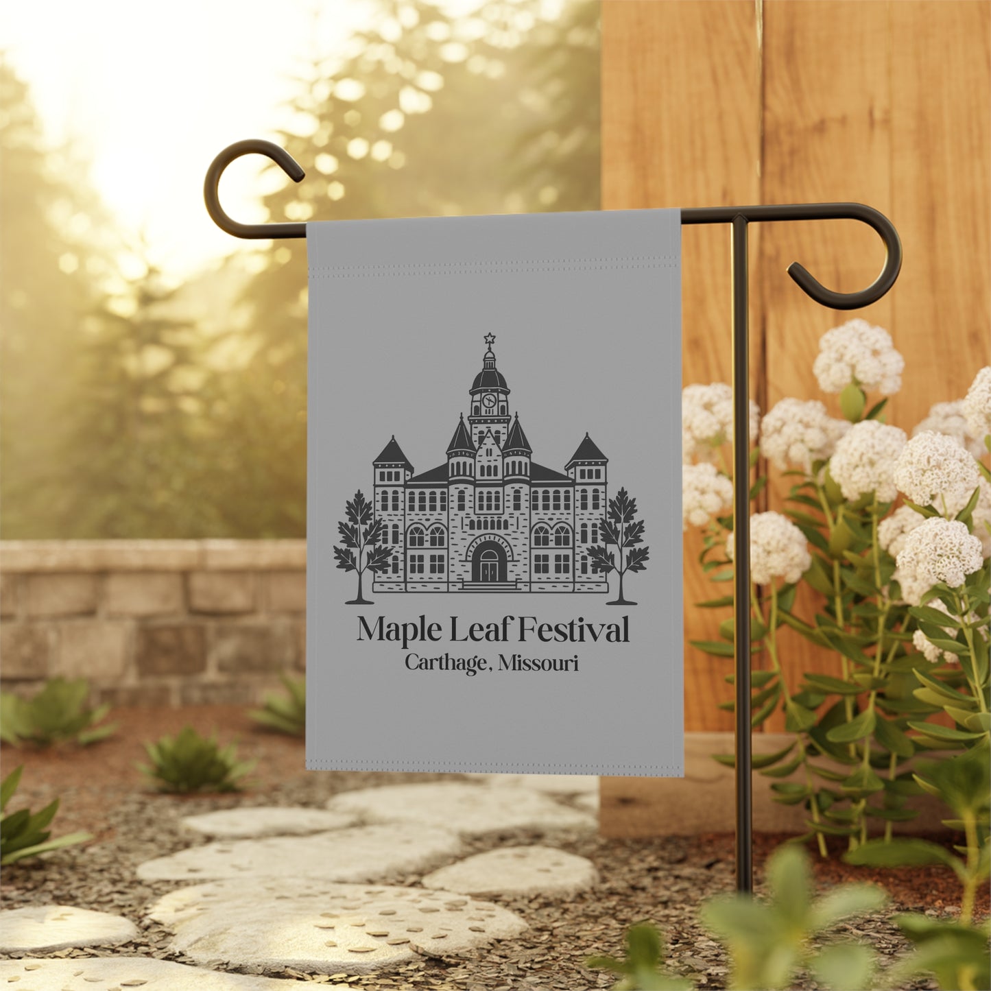 maple leaf festival garden flag