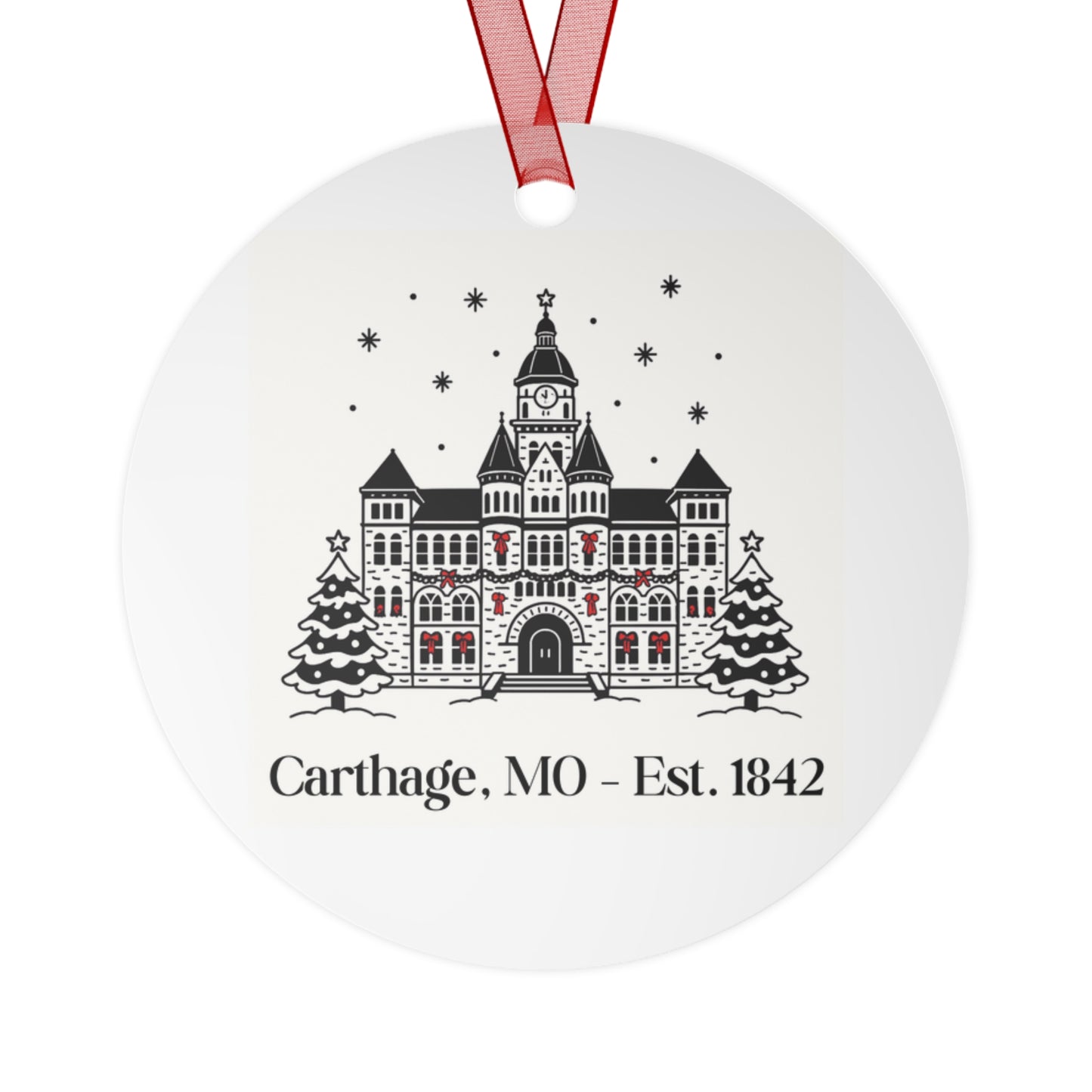 carthage, mo est. 1842 ornament