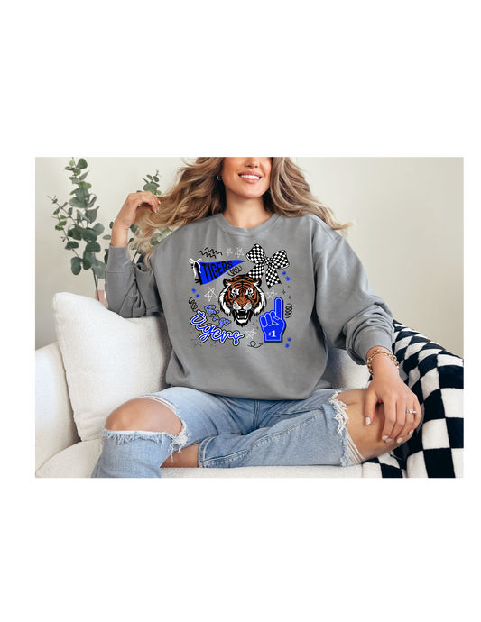 let’s go tigers crewneck sweatshirt