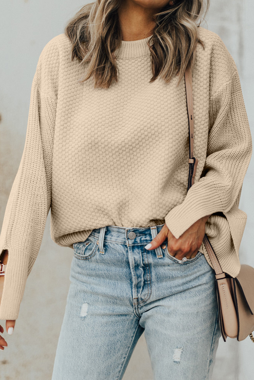 Soft + Simple Split-Cuff Sweater