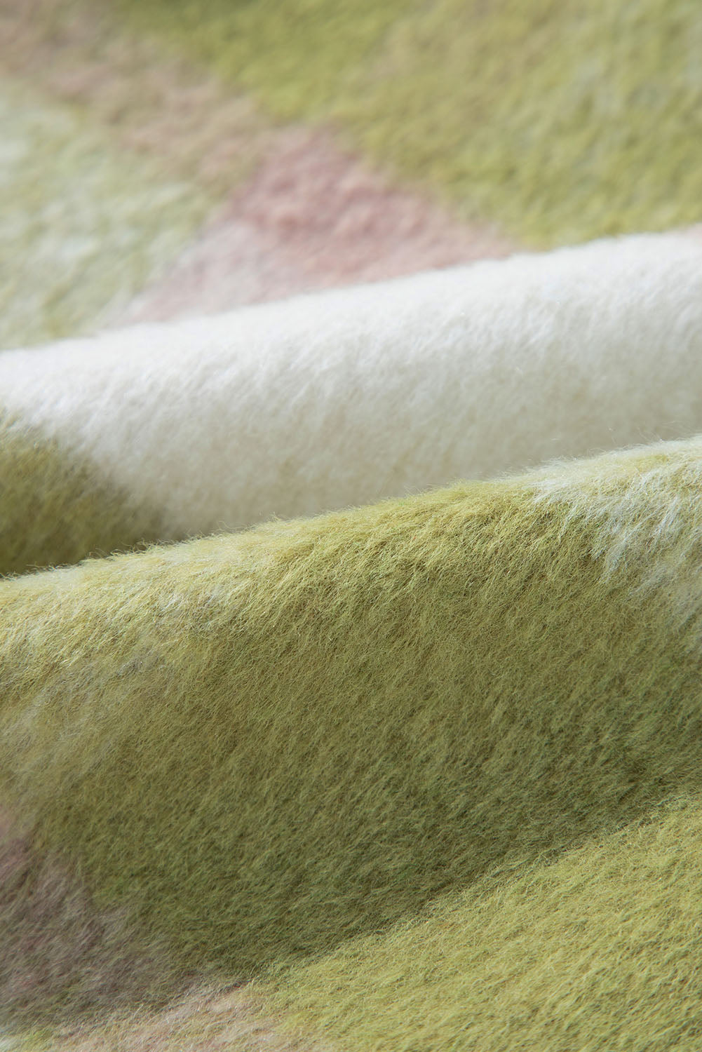 Sage Green Cozy Plaid Shacket Oversized