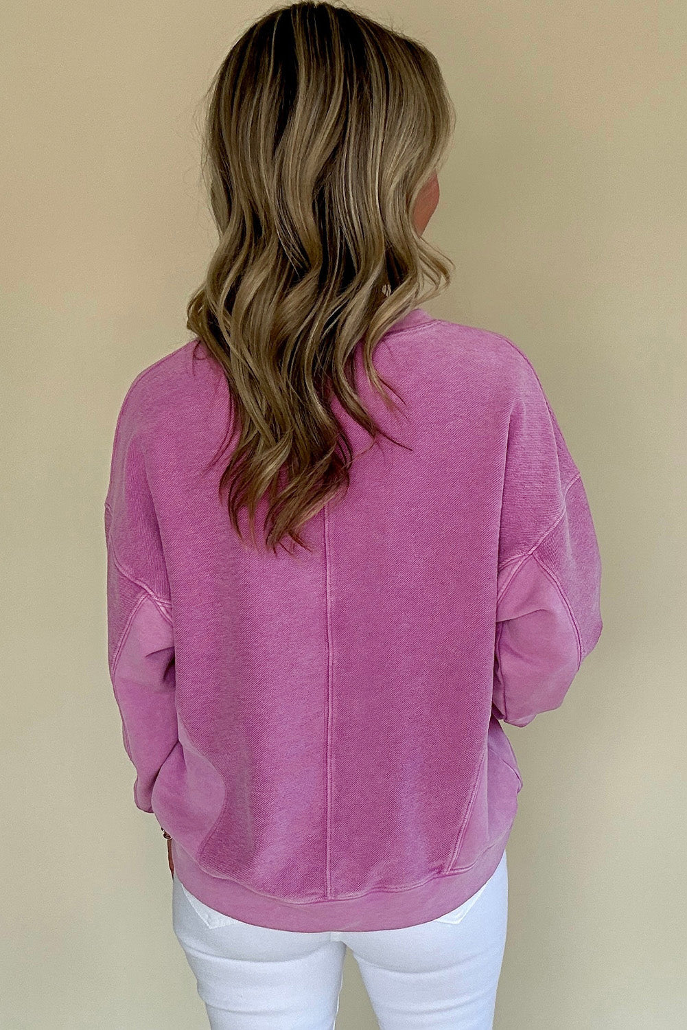 Seaside Soft Notch-Neck Sweatshirt