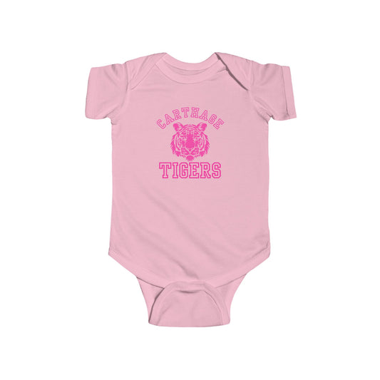pink carthage tigers onesie