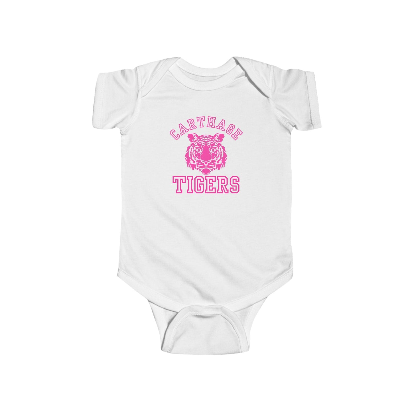 pink carthage tigers onesie