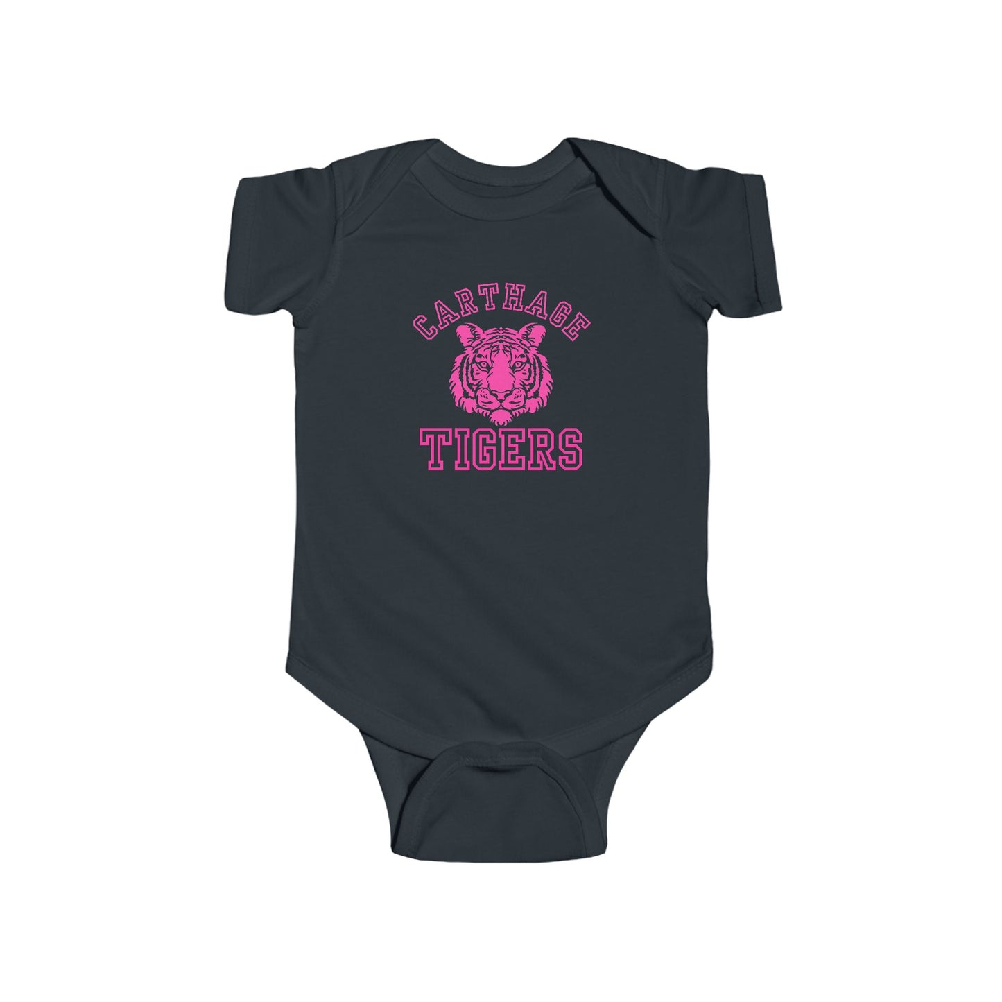 pink carthage tigers onesie