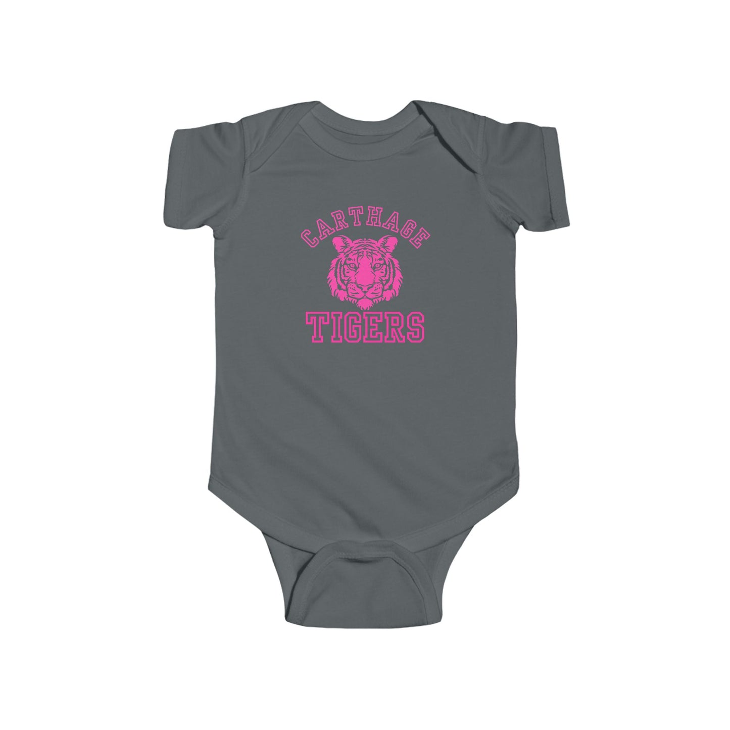 pink carthage tigers onesie
