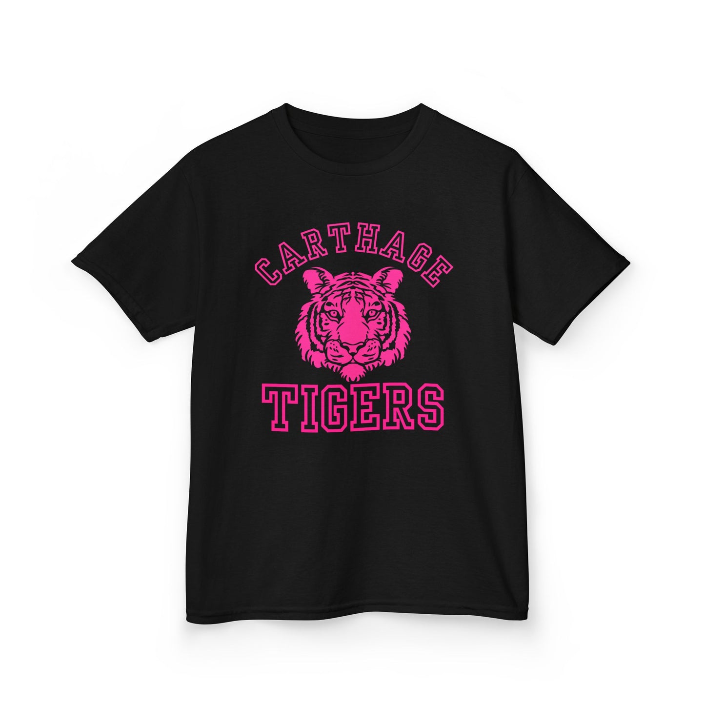 youth pink carthage tigers tee