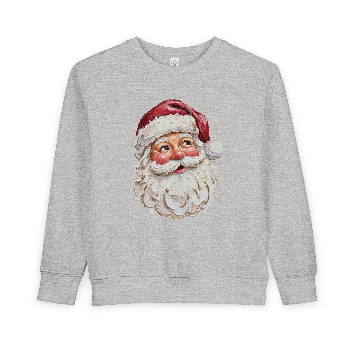 toddler vintage santa painting crewneck sweatshirt