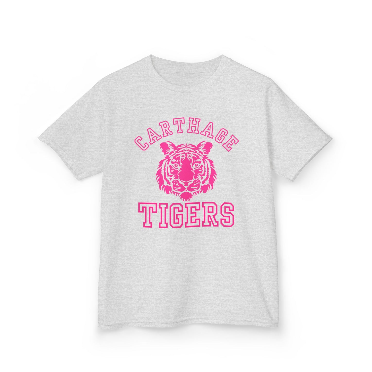 youth pink carthage tigers tee