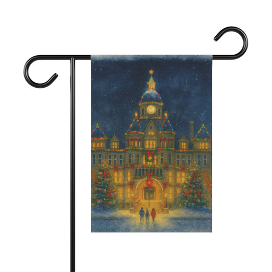 christmas courthouse garden flag