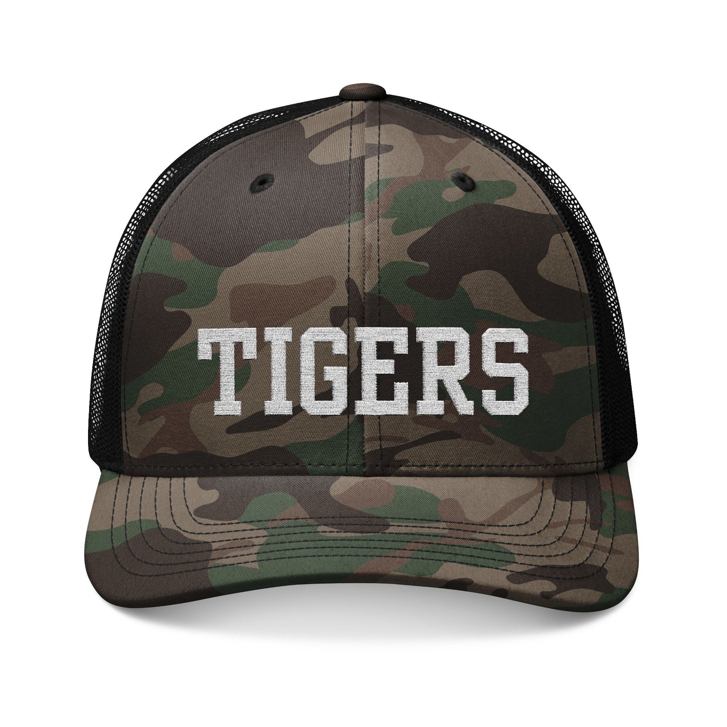 TIGERS Camo Trucker Hat
