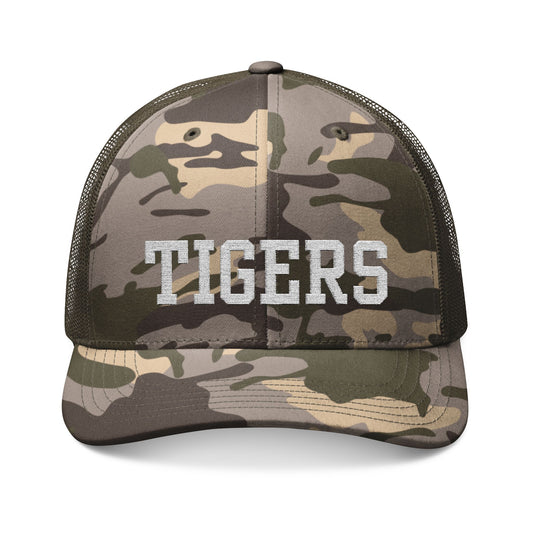 TIGERS Camo Trucker Hat