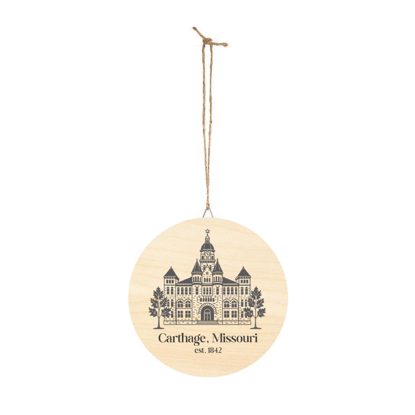 carthage wooden sign