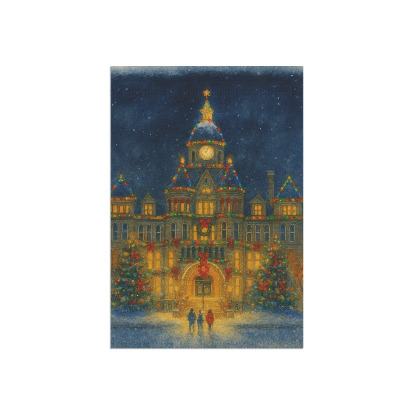 christmas courthouse garden flag