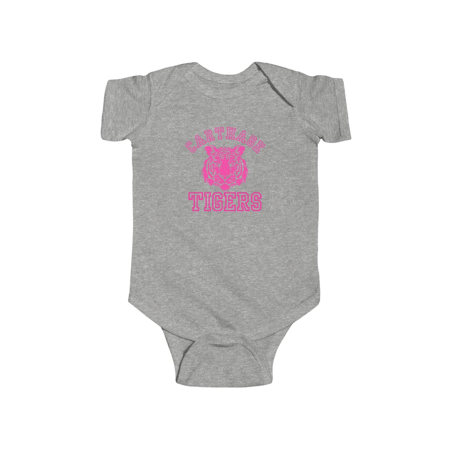 pink carthage tigers onesie