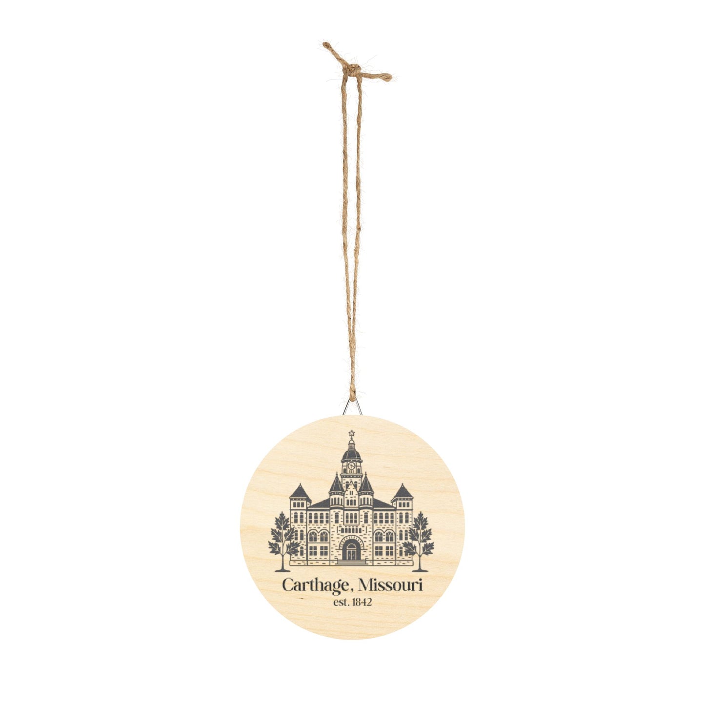 carthage wooden sign