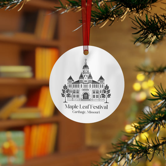 maple leaf festival ornament