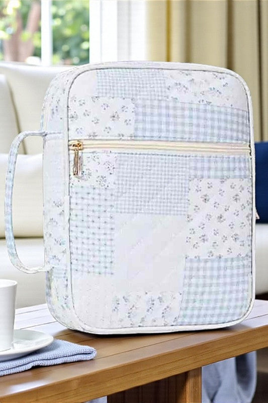 Miriam Blue Patchwork Bible Cover