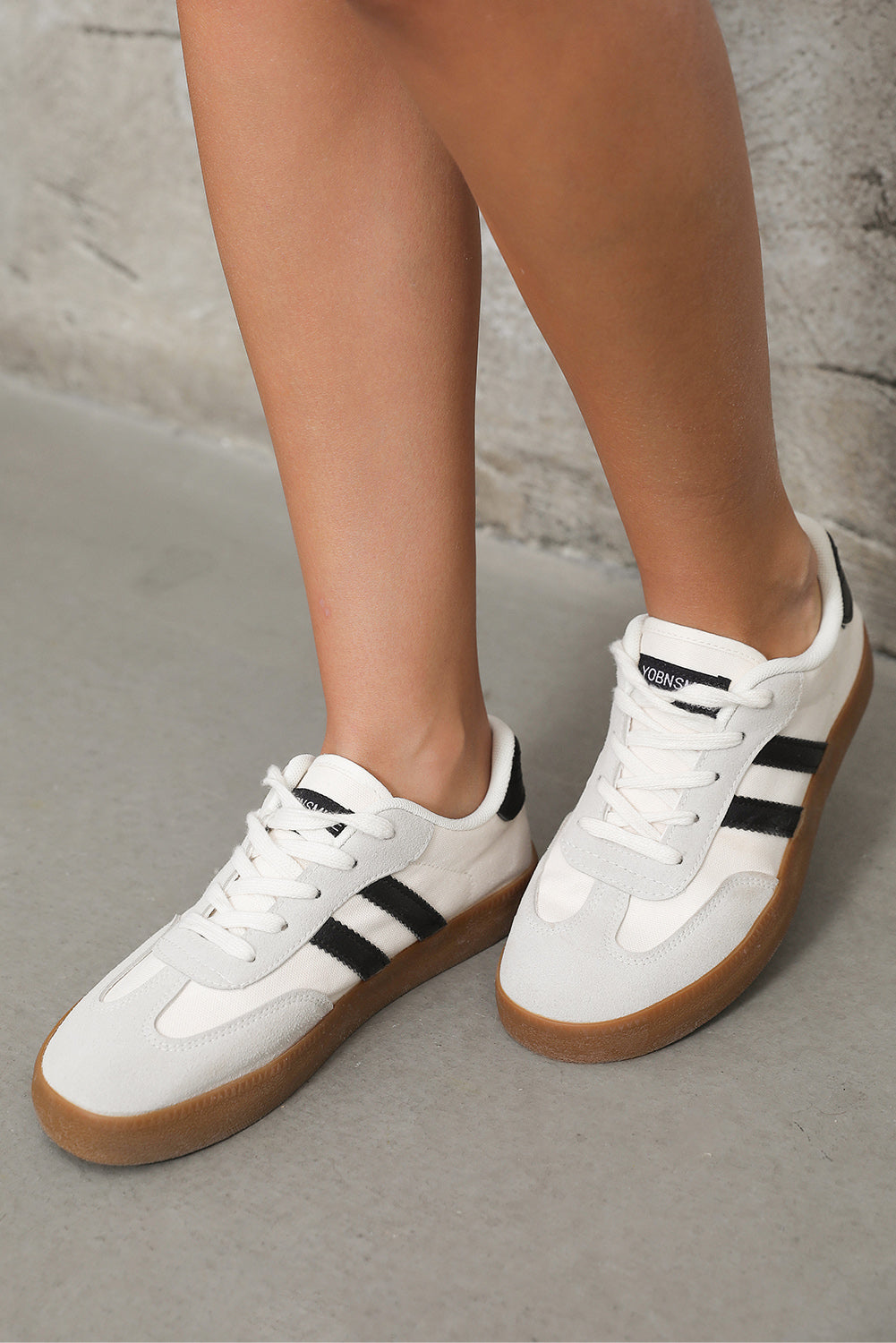 White Retro Court Sneakers