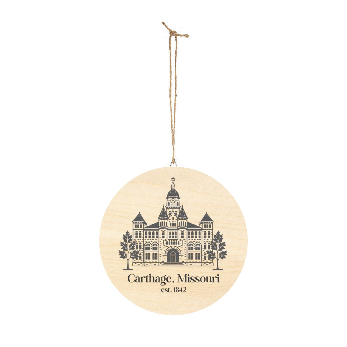 carthage wooden sign