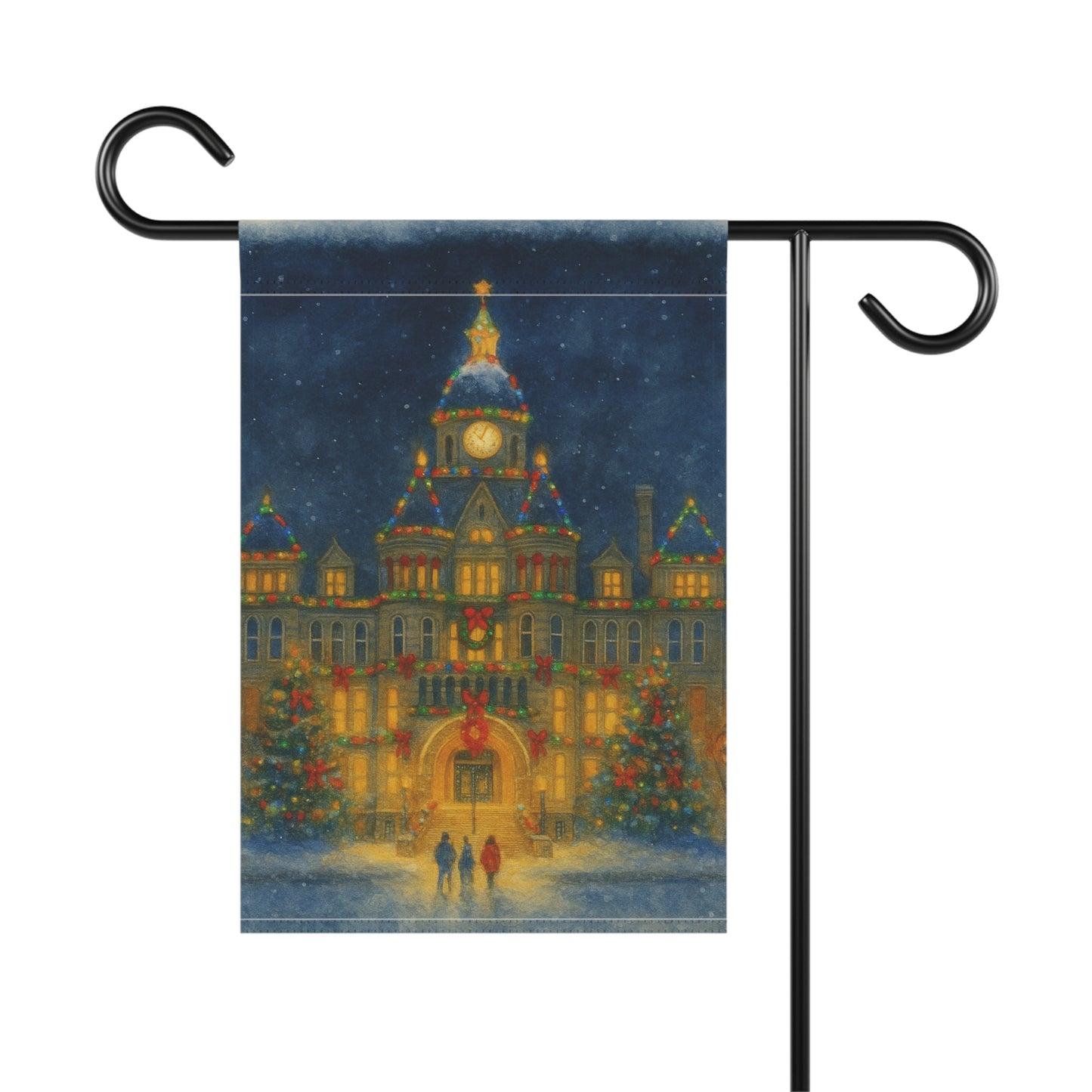 christmas courthouse garden flag