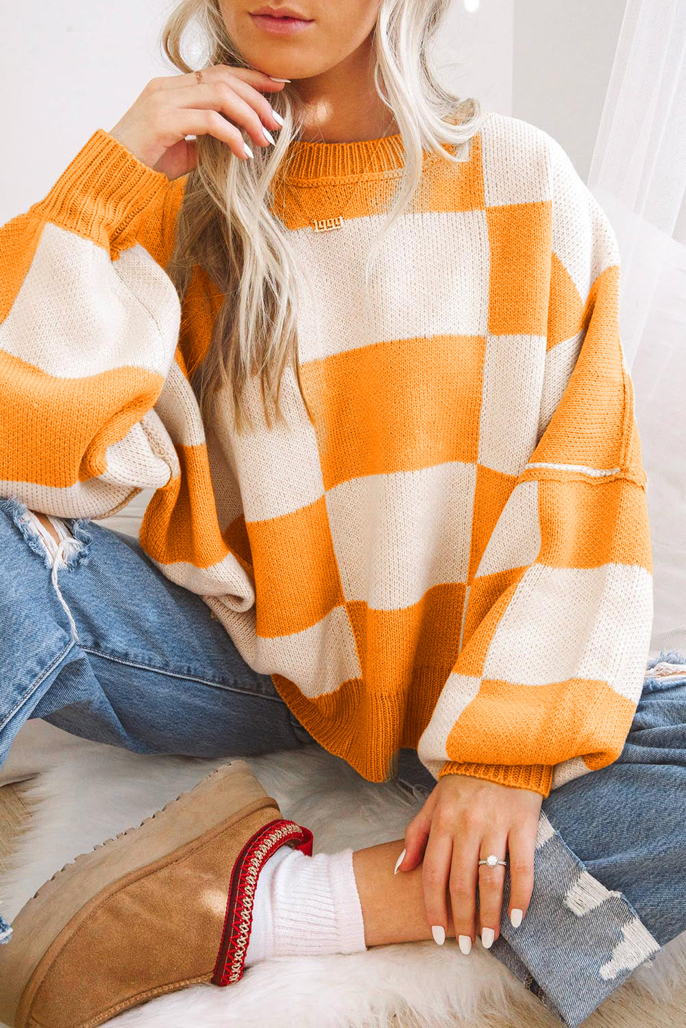 Homebody Check Knit