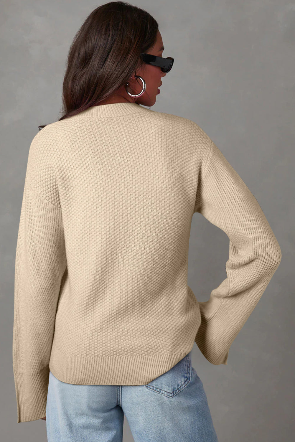 Soft + Simple Split-Cuff Sweater