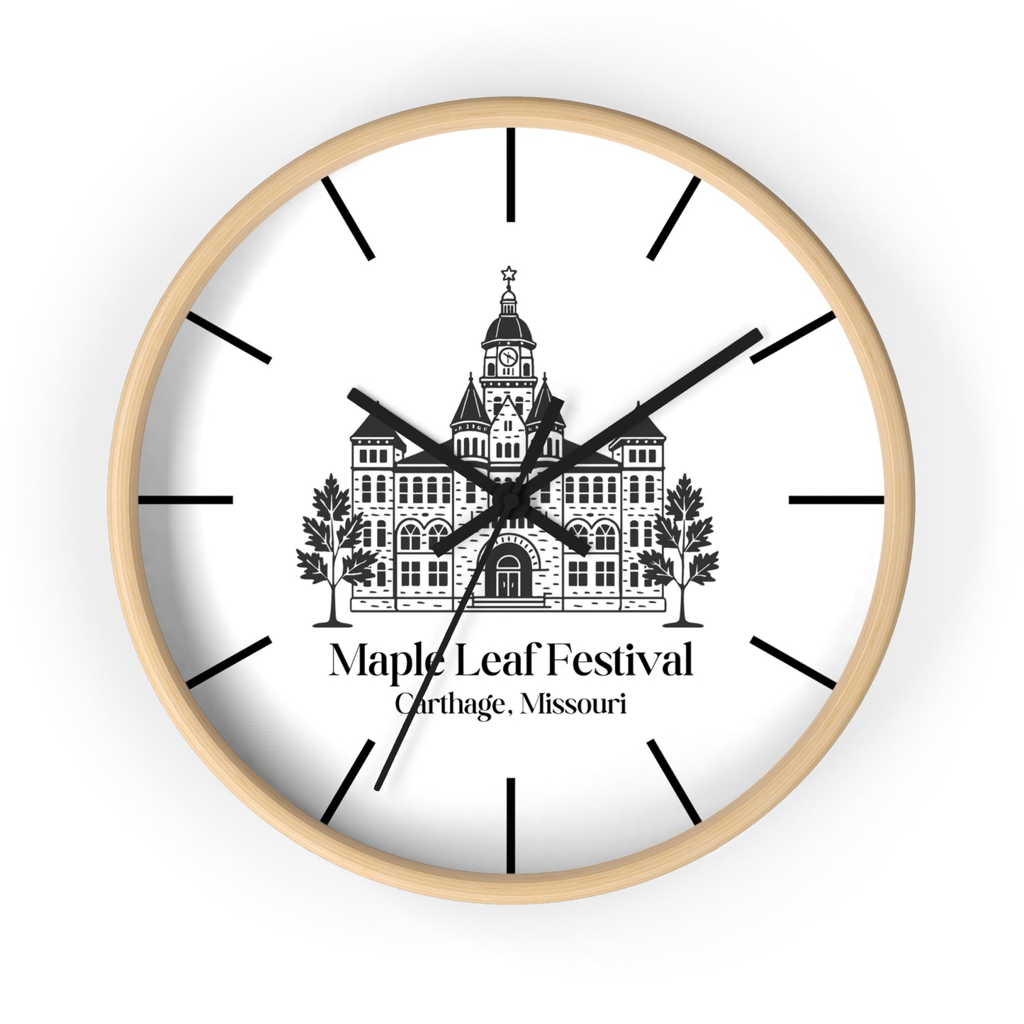 maple leaf festival clock