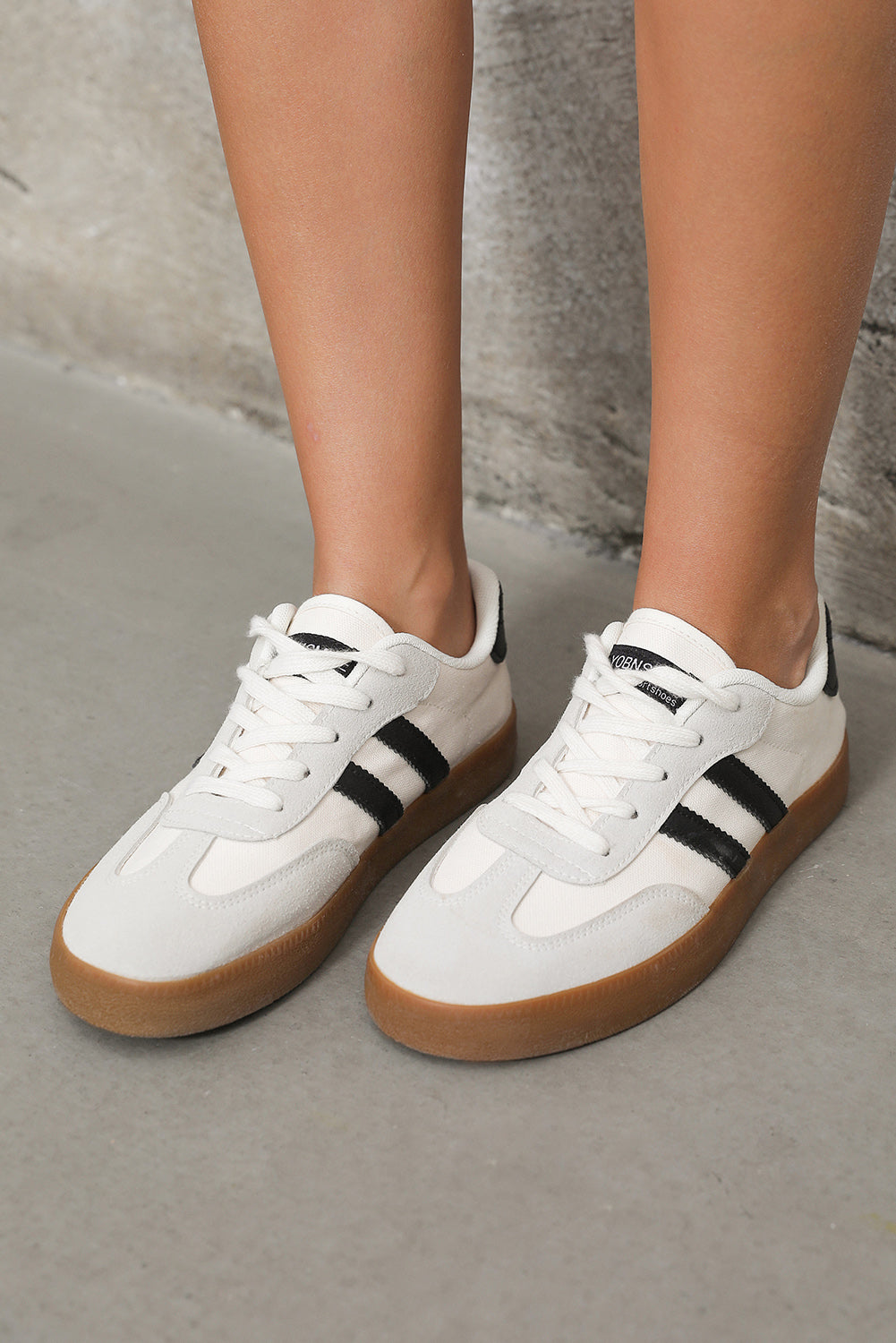 White Retro Court Sneakers