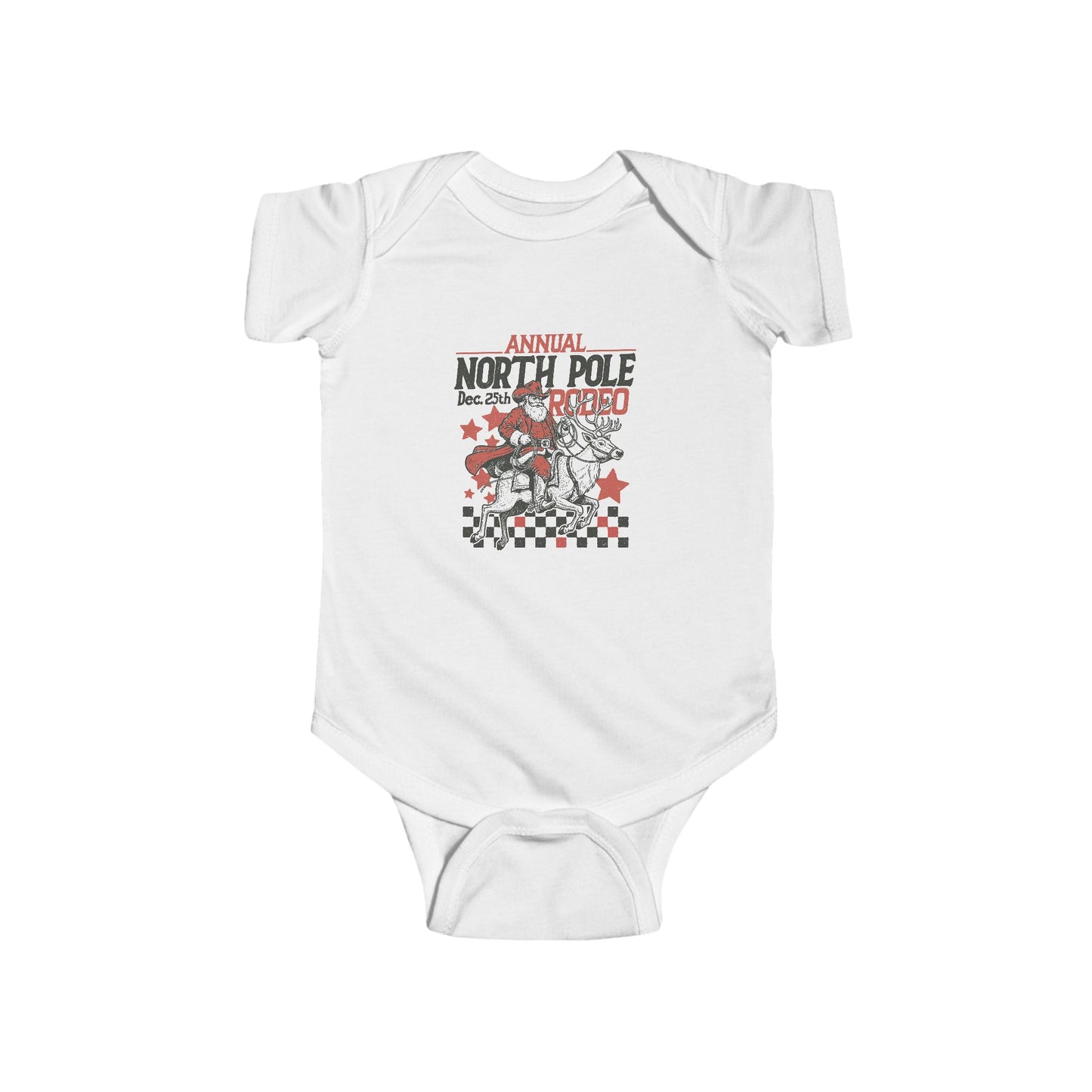 north pole rodeo onesie