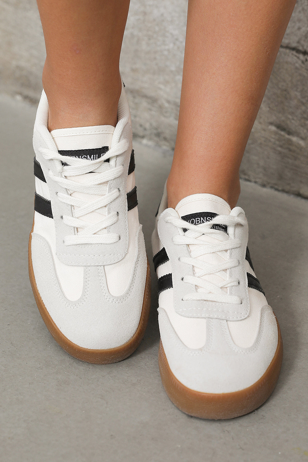 White Retro Court Sneakers