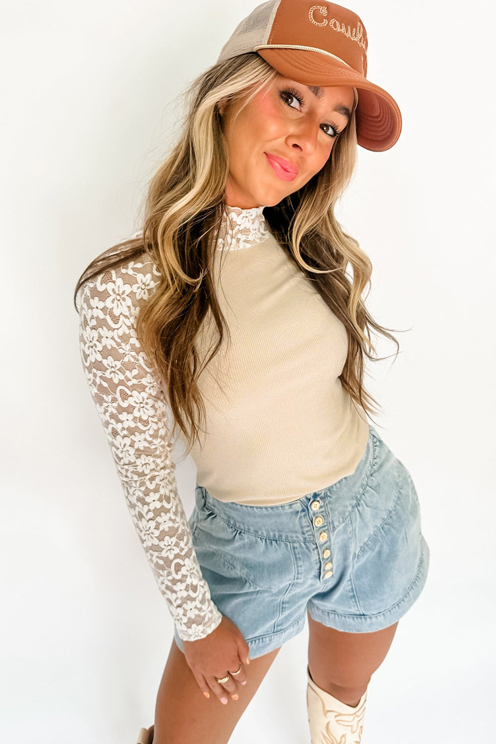 The Lace & Grace Slim Top