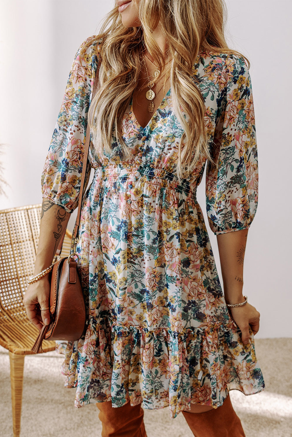 Front Porch Floral Dress