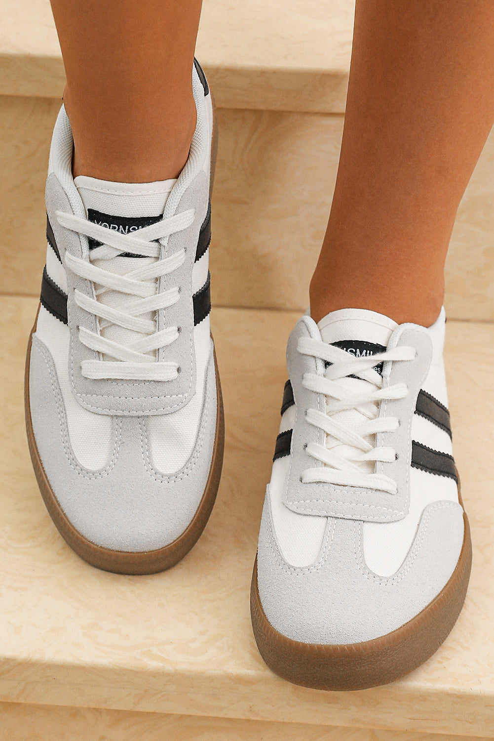 White Retro Court Sneakers