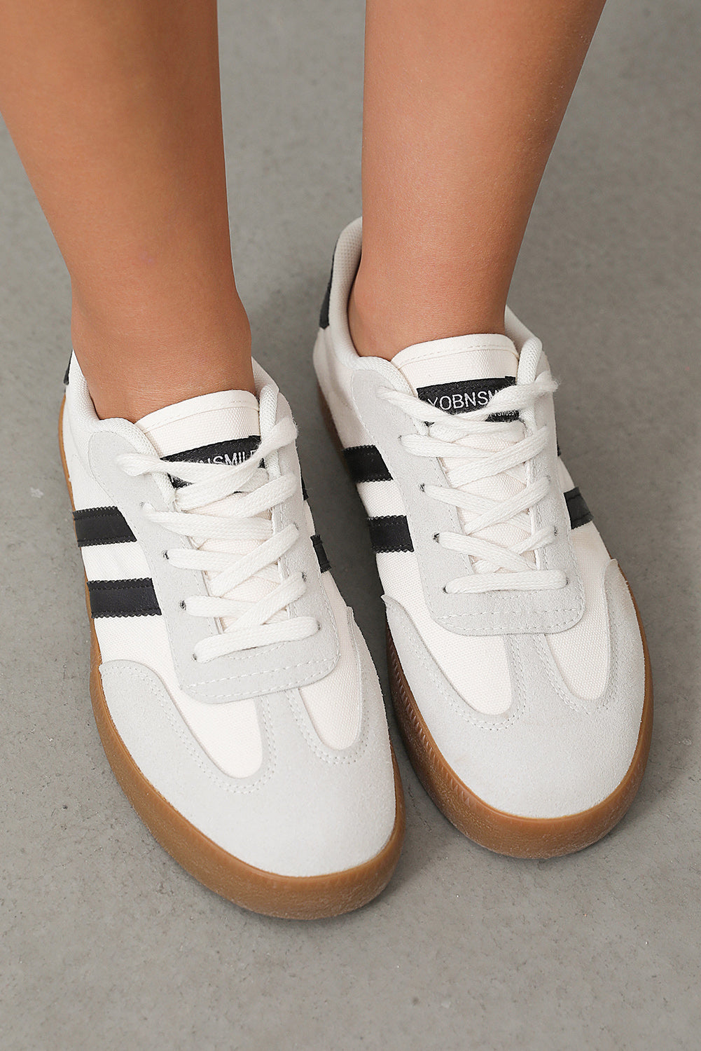 White Retro Court Sneakers