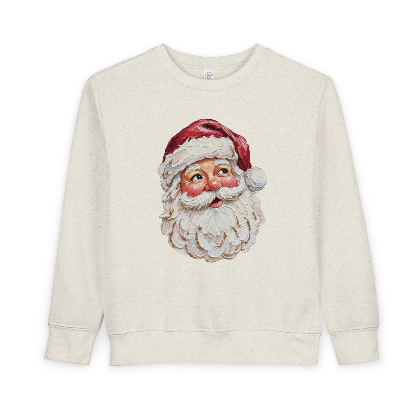 toddler vintage santa painting crewneck sweatshirt