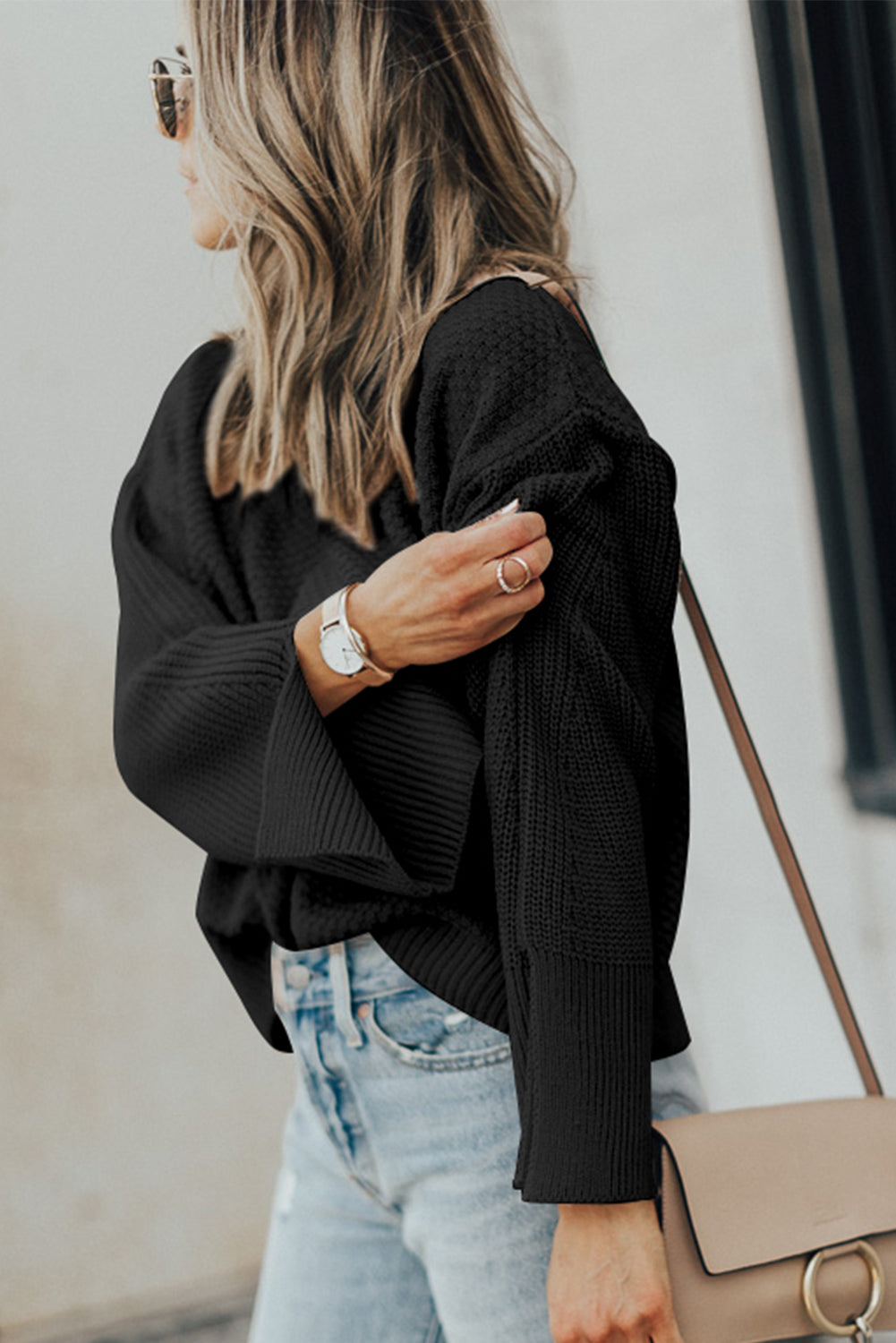Soft + Simple Split-Cuff Sweater