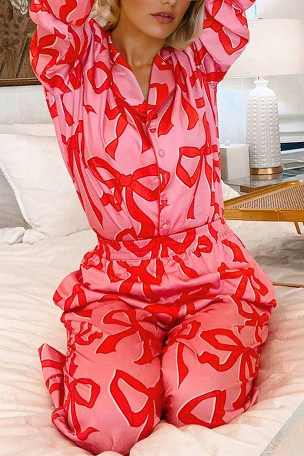 Sweet Dreams Bow Pajama Set