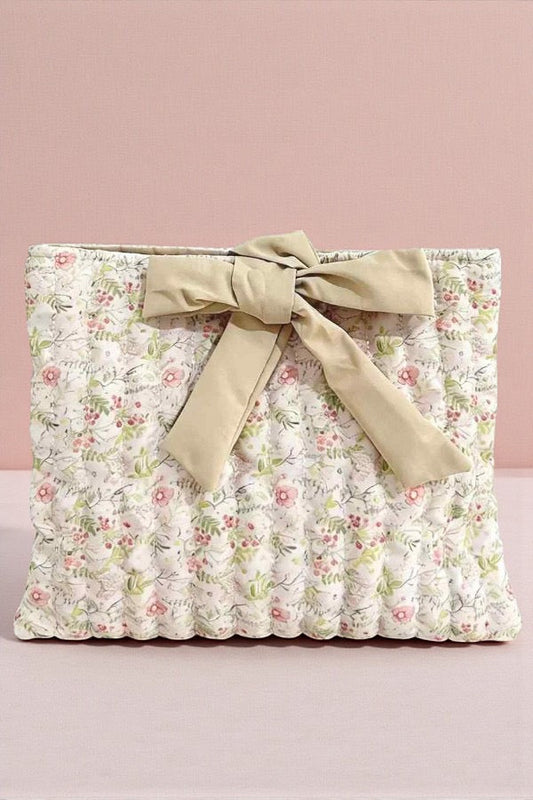 Eve Beige Floral Bible Cover
