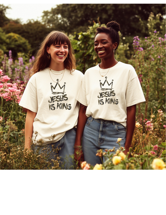 jesus is king camo tee