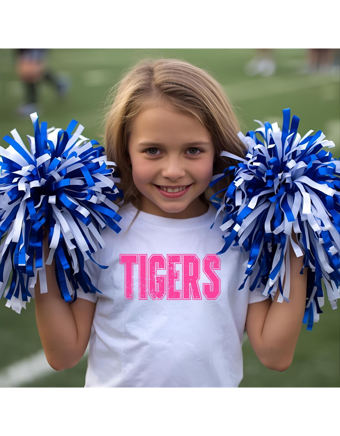 youth pink tigers tee