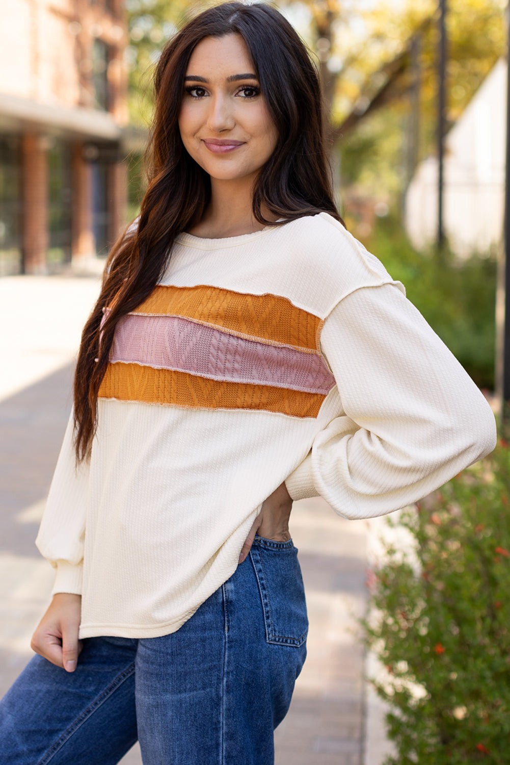 Golden Hour Colorblock Top