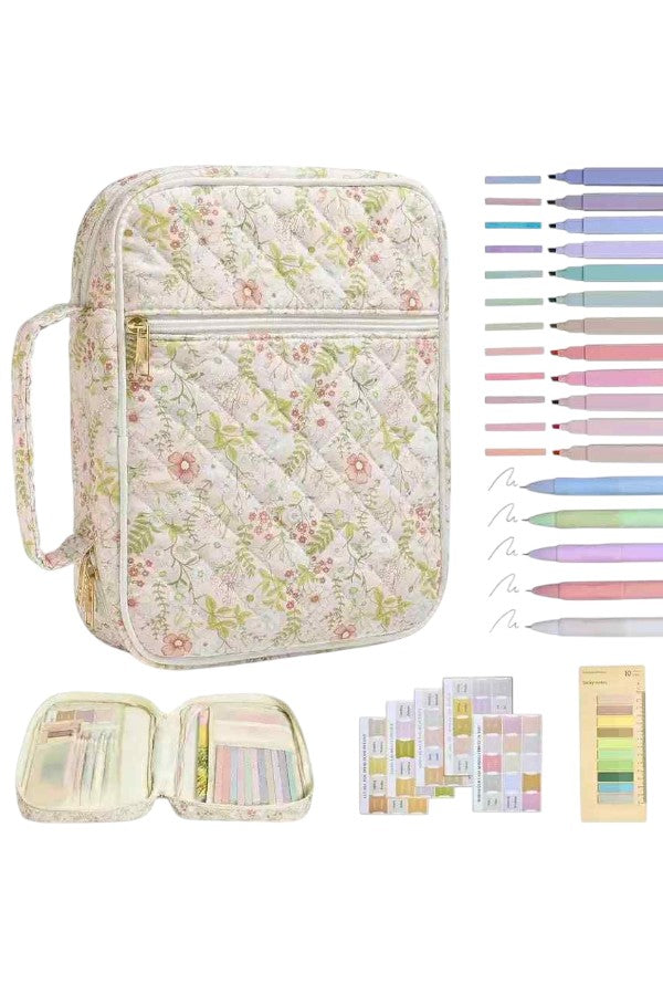 Ruth Pink Floral Print Bible Cover