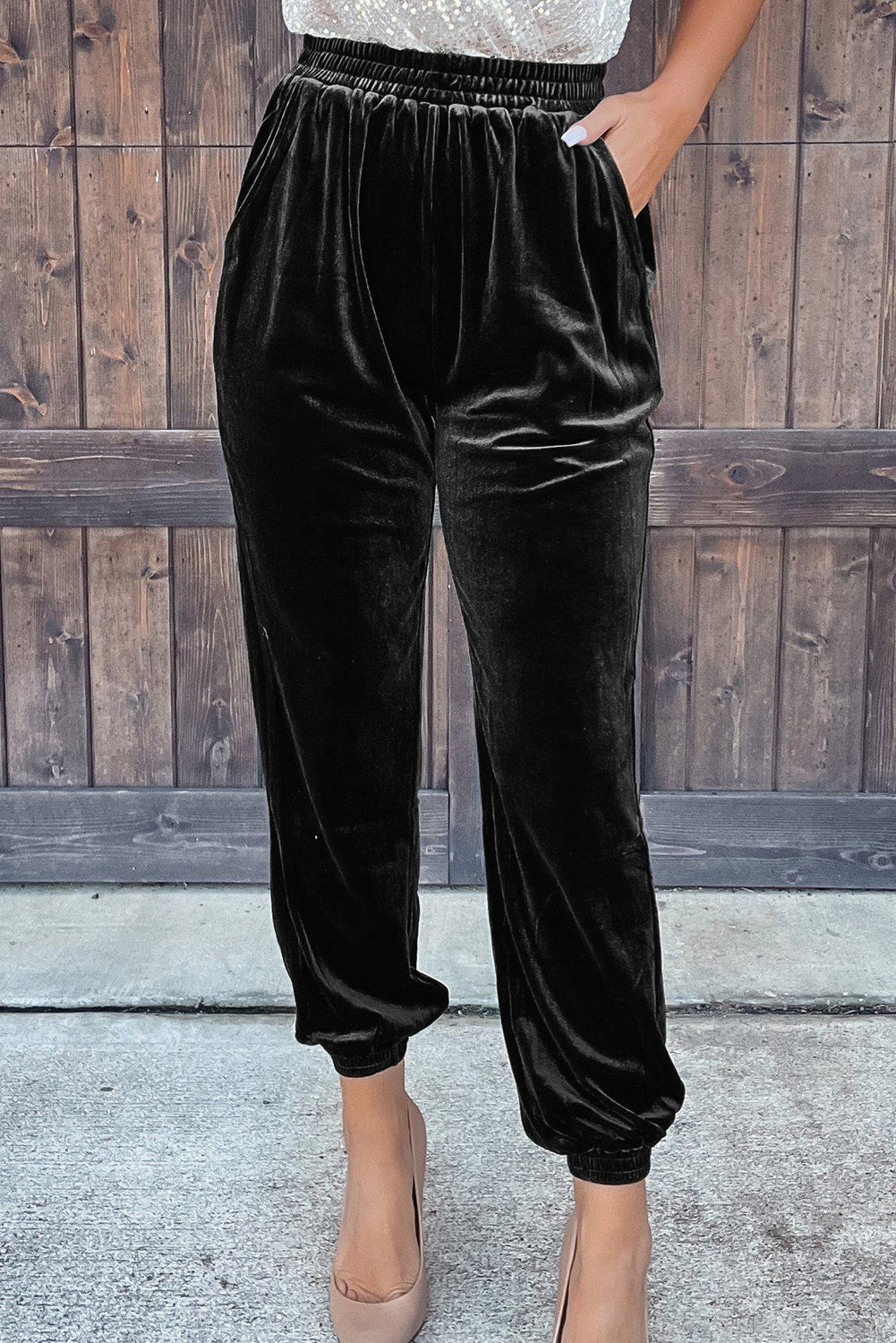 The Luxe Velvet Jogger