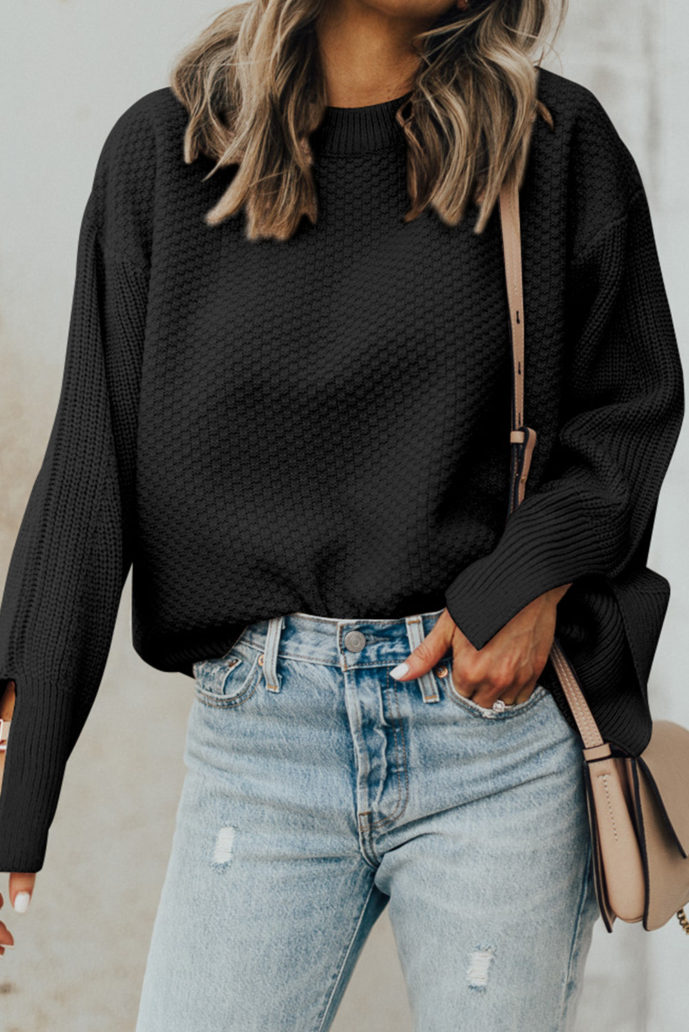 Soft + Simple Split-Cuff Sweater