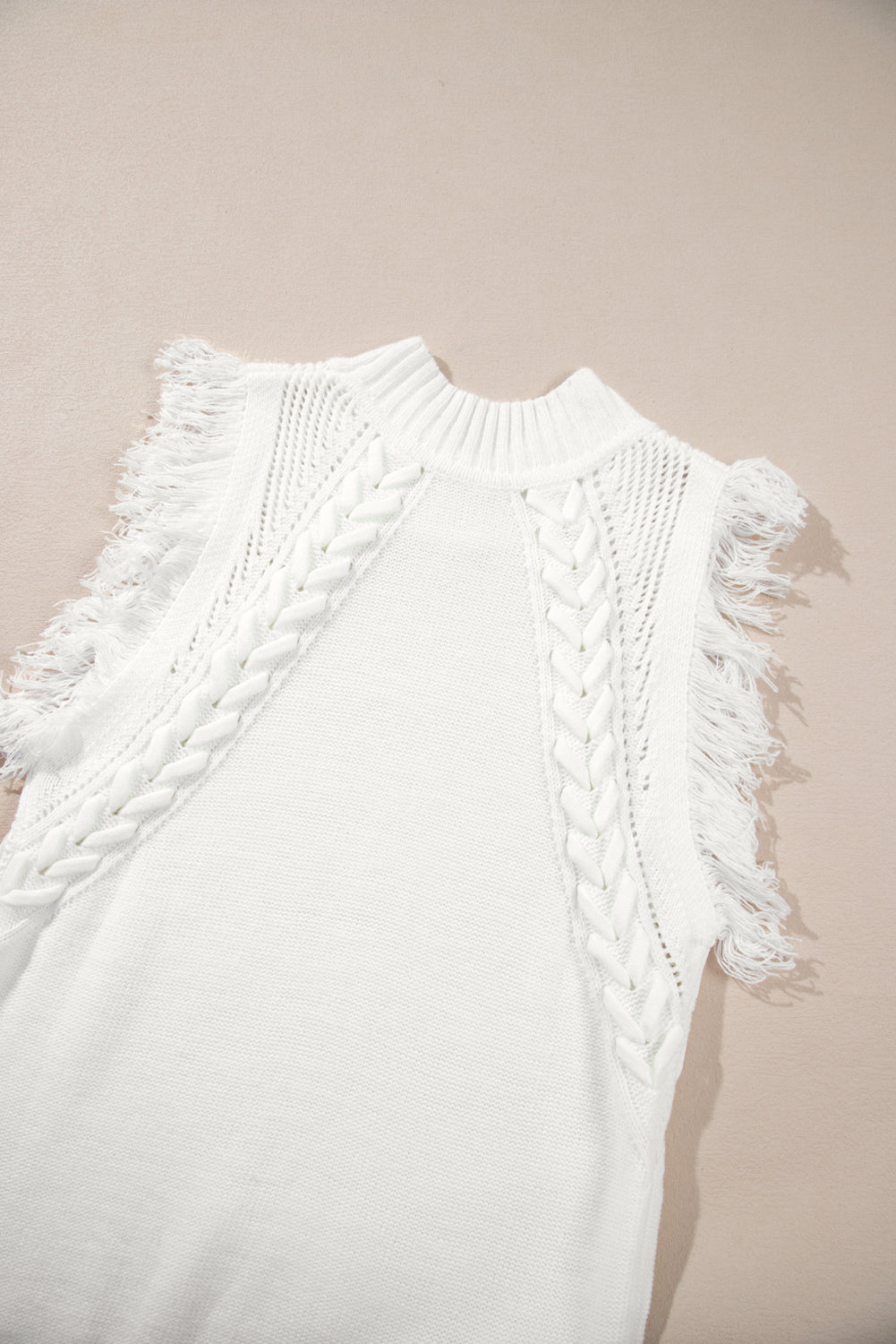 Sugar Ivory Tassel Vest