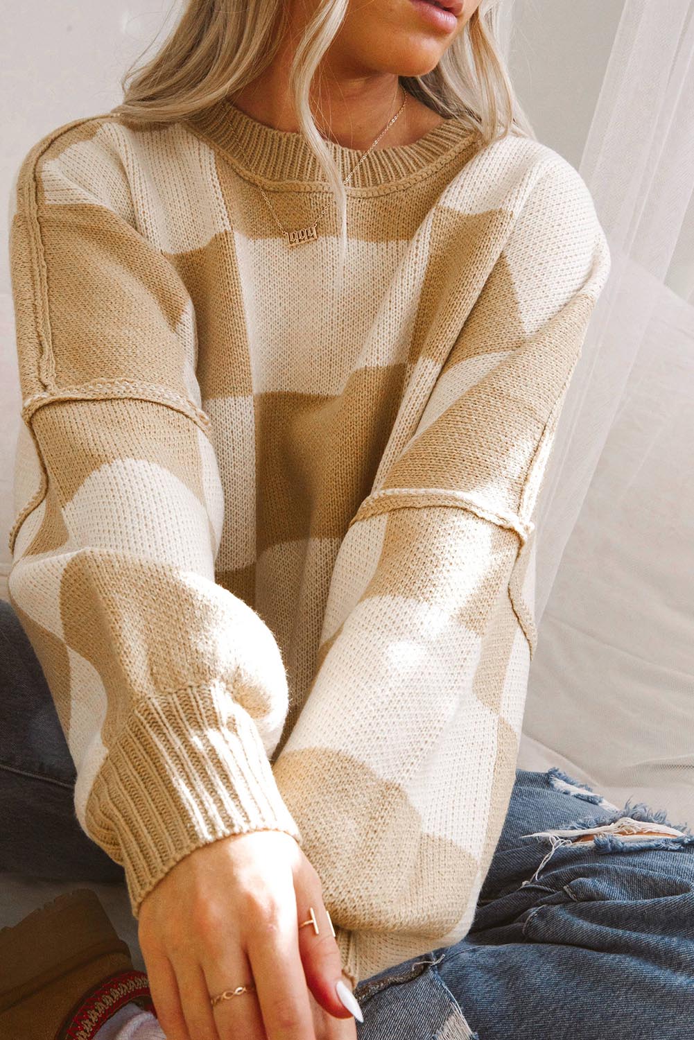 Homebody Check Knit
