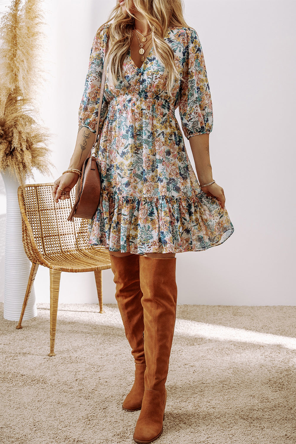Front Porch Floral Dress