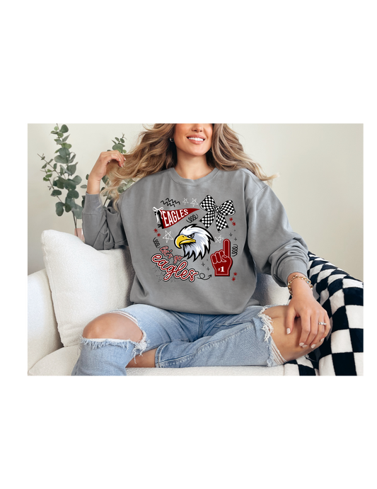 let's go eagles crewneck sweatshirt